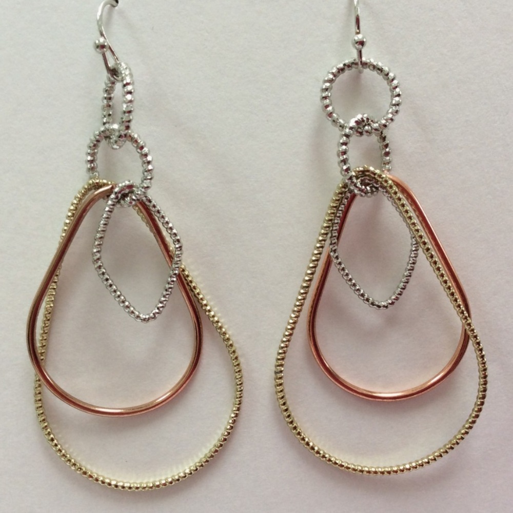 Rose Gold/ Silver/ Gold Color Hanging Earring